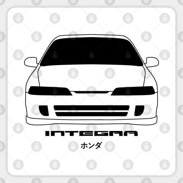 Honda Integra JDM Car Legend Magnet by petrolhead